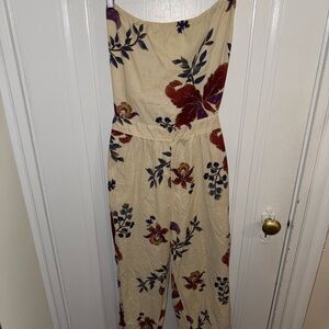 NWOT - Body English Tie-back Floral Jumpsuit